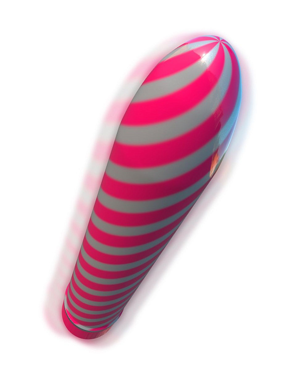 Розовый вибратор Sweet Swirl Vibrator - 21,3 см. - анодированный пластик (ABS)
