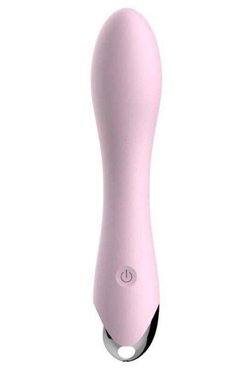 Нежно-розовый вибростимулятор Loving - 18 см. - силикон