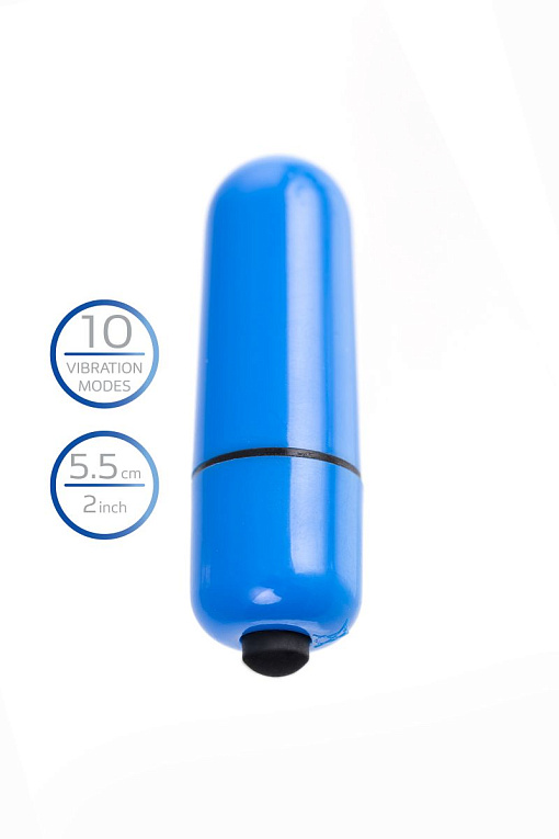 Синяя вибропуля A-Toys Braz - 5,5 см. - фото 7