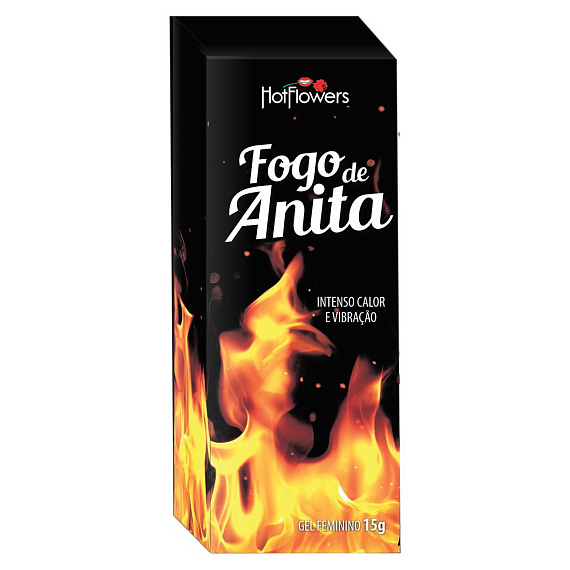Стимулирующий женский гель Fogo de Anita с согревающим и вибрирующим действием - 15 гр. - 