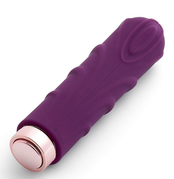 Фиолетовая вибропуля Love Sexy Silky Touch Vibrator - 9,4 см. - анодированный пластик, силикон