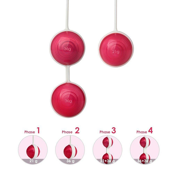 Красные вагинальные шарики Z Beads-Ruby в силиконовых корпусах Svakom