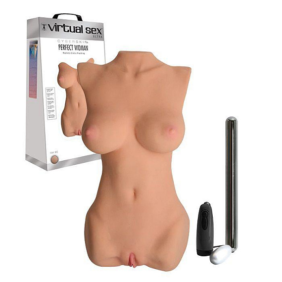Реалистичный слепок тела CyberSkin Virtual Sex Ultra Perfect Woman Realistic Erotic Plaything - фото 5
