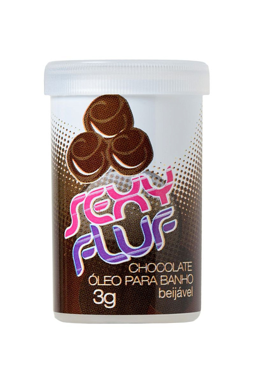 Масло для ванны и массажа SEXY FLUF с ароматом шоколада - 2 капсулы (3 гр.) - 