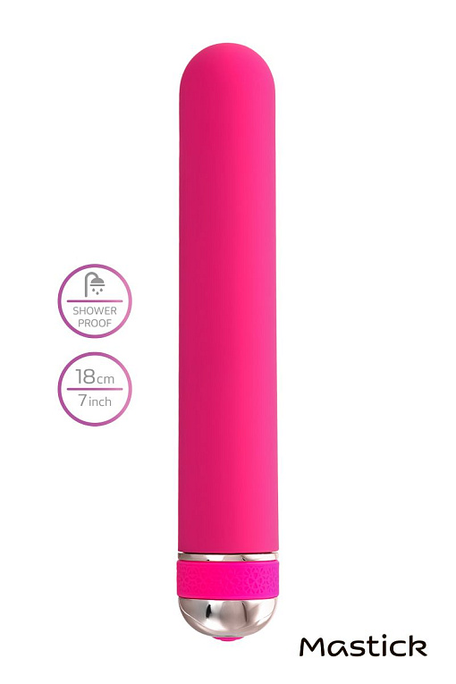 Розовый нереалистичный вибратор Mastick - 18 см. - фото 10