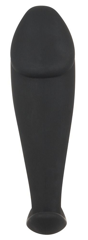 Черная фаллическая анальная втулка - 10 см. от Intimcat
