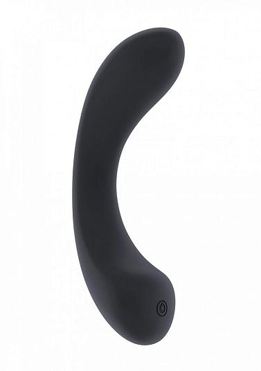 Чёрный гнущийся вибратор Olivia - 15,6 см.