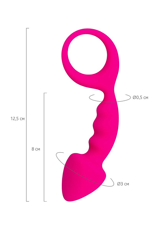 Розовая анальная втулка Bong - 12,5 см. - фото 7