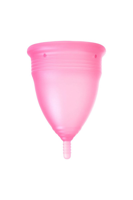 Розовая менструальная чаша - размер S - силикон
