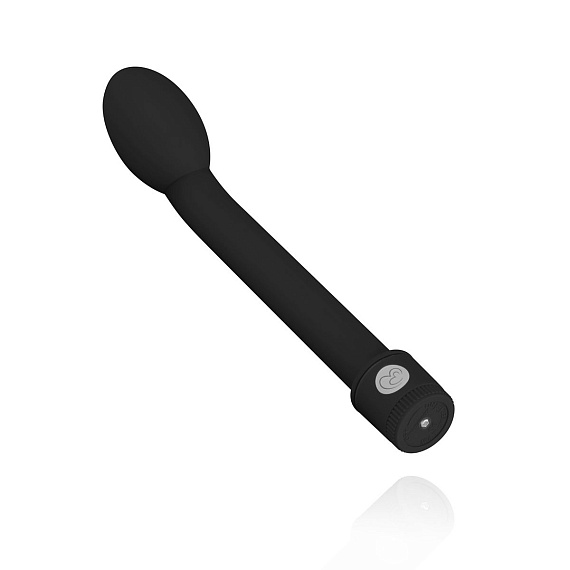 Черный вибратор для точки G Easytoys G-Spot Vibrator - 21 см. - анодированный пластик (ABS)