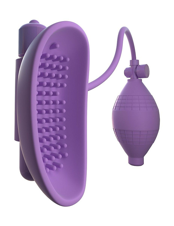 Сиреневая вакуумная вибропомпа для вагины Sensual Pump-Her - силикон