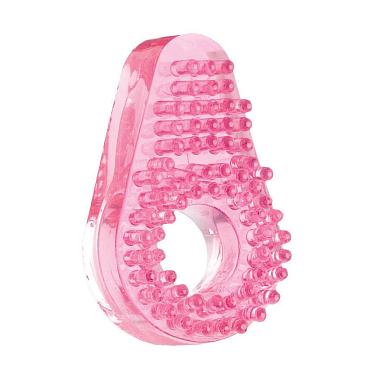 Розовое эрекционное кольцо для мягкой стимуляции клитора
