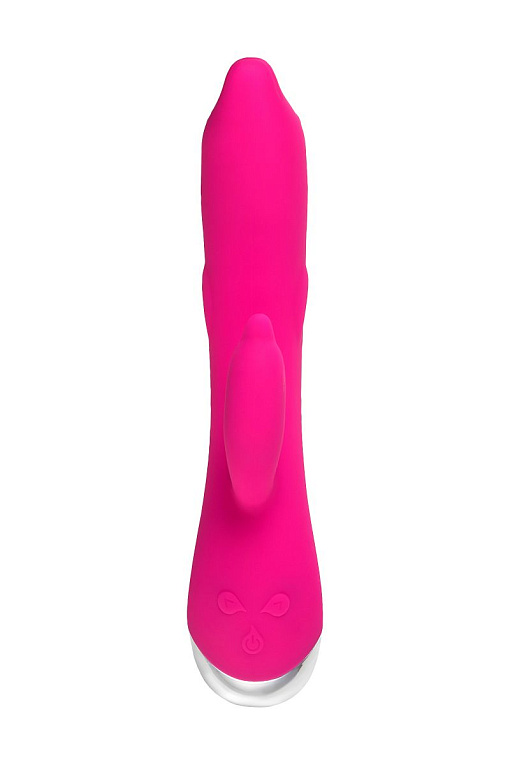 Розовый вибратор-кролик «Дрючка-Удовольствие» - 22 см. от Intimcat