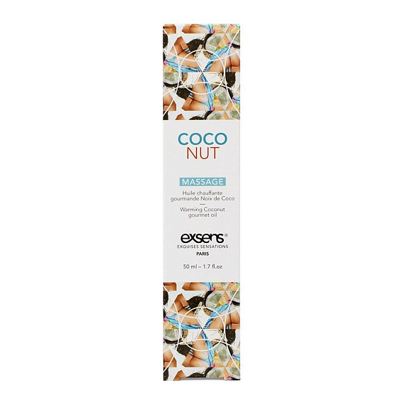 Разогревающее массажное масло с ароматом кокоса Gourmet Coconut - 50 мл. от Intimcat