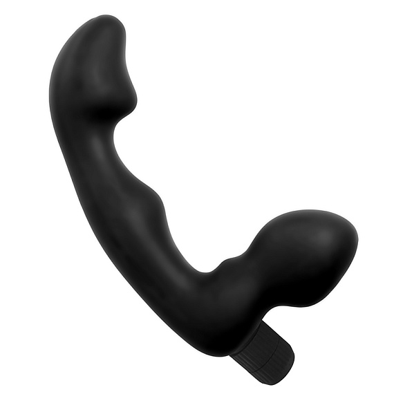 Безремневый черный страпон со стимуляцией G-точки Karma Strapless G-Spot Vibe - 16,5 см. - силикон