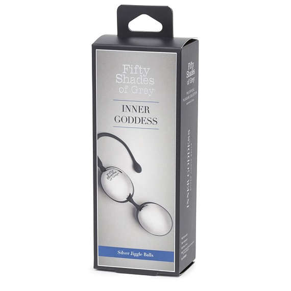 Серебристо-черные вагинальные шарики Inner Goddess Silver Jiggle Balls от Intimcat