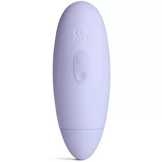 Фиолетовый вакуумный стимулятор клитора So Divine Pearl - 10 см. So divine