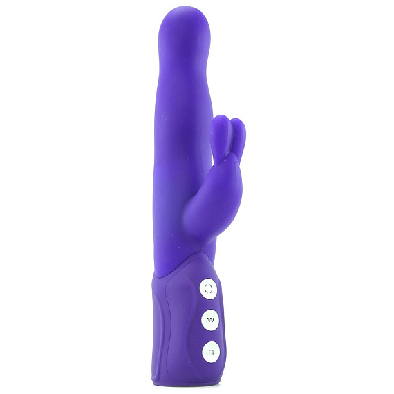 Фиолетовый хай-тек вибромассажер iVibe Select  iRabbit - 26 см. - силикон