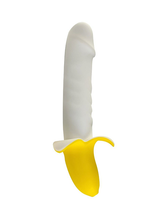 Мощный пульсатор в форме банана Banana Pulsator - 19,5 см. - силикон