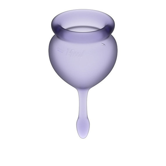Набор фиолетовых менструальных чаш Feel good Menstrual Cup - силикон