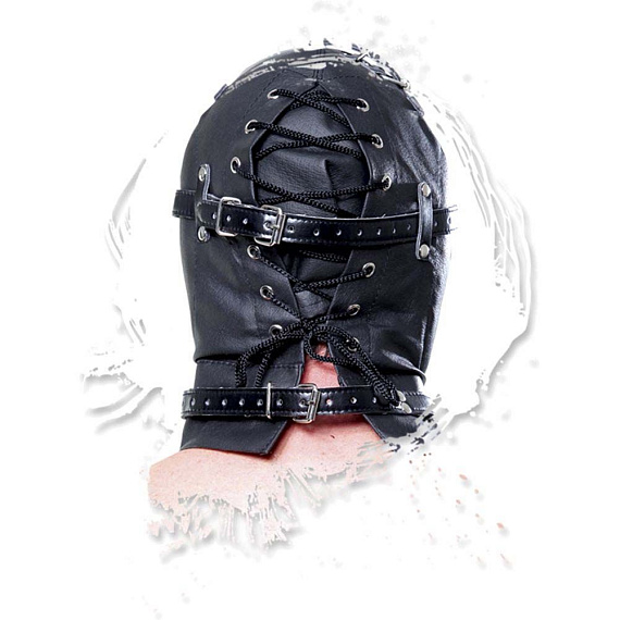 Глухой шлем-маска Full Contact Hood Black от Intimcat