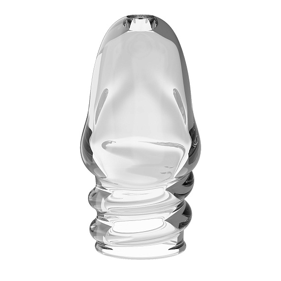 Прозрачная утолщающая насадка на пенис Jeremy - 7 см. - термопластичная резина (TPR)