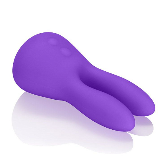 Фиолетовый виброзайчик Mini Marvels Silicone Marvelous Bunny - силикон