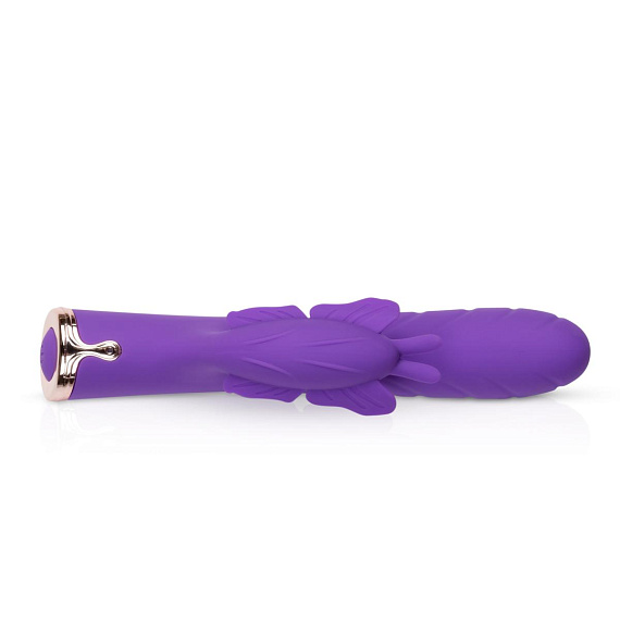 Фиолетовый вибратор-кролик The Princess Butterfly Vibrator - 20,5 см. - фото 6