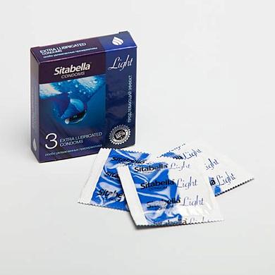 Особо увлажнённые презервативы Sitabella Light с продлевающим эффектом - 3 шт.