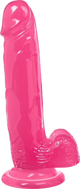 Розовый реалистичный фаллоимитатор Mr. Bold L - 18,5 см. от Intimcat