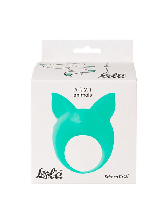 Зеленое эрекционное кольцо Kitten Kyle от Intimcat
