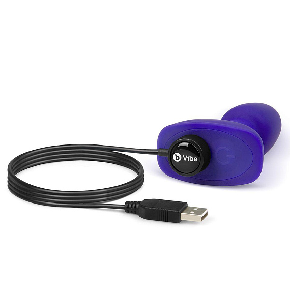 Фиолетовая анальная пробка с римминг-эффектом RIMMING PETITE - 12,4 см. от Intimcat