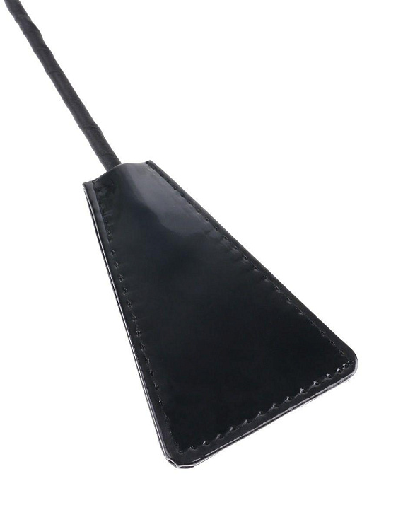 Черный стек Feather Crop с пуховкой на конце - 53,3 см. - винил