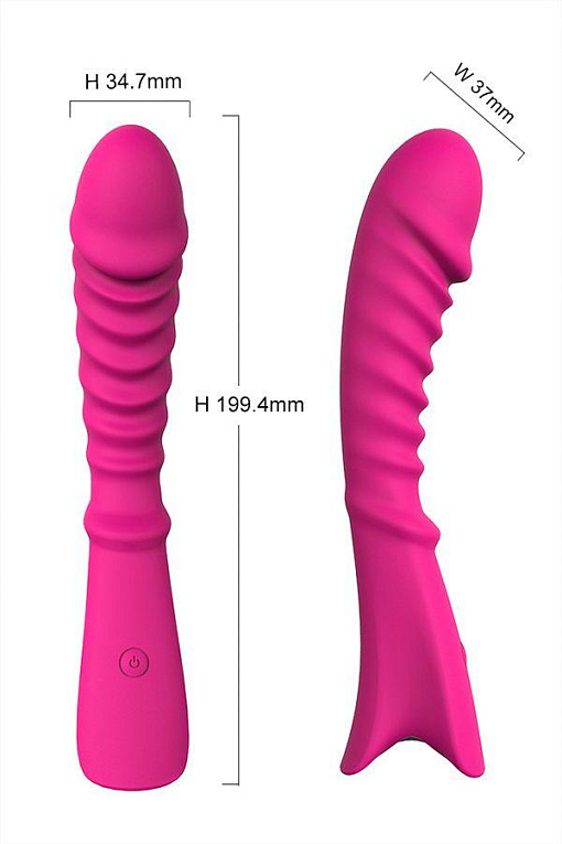 Розовый вибратор для массажа G-точки S-HANDE Topi - 19,9 см. - фото 9