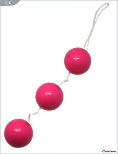 Розовые тройные вагинальные шарики