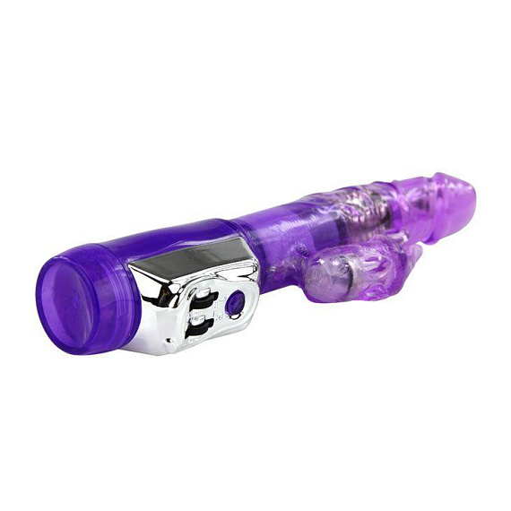 Фиолетовый вибратор Super Sex Rabbit - 21,5 см. - Термопластичная резина (TPR)