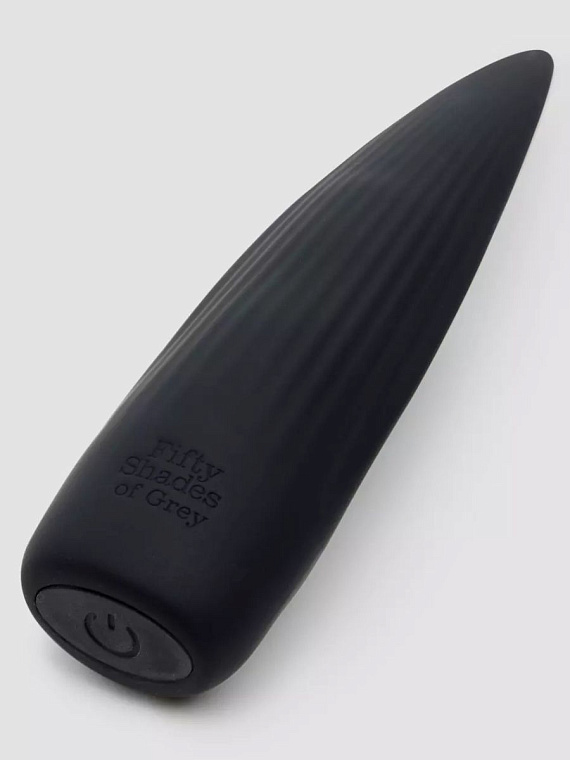 Черная вибропуля Sensation Rechargeable Flickering Tongue Vibrator - силикон