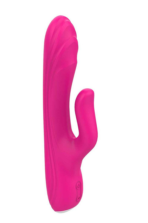 Ярко-розовый вибратор-кролик Flexible G-spot Vibe - 21 см. - силикон