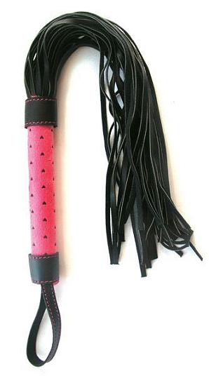 Черно-розовая плетка Notabu - 46 см.