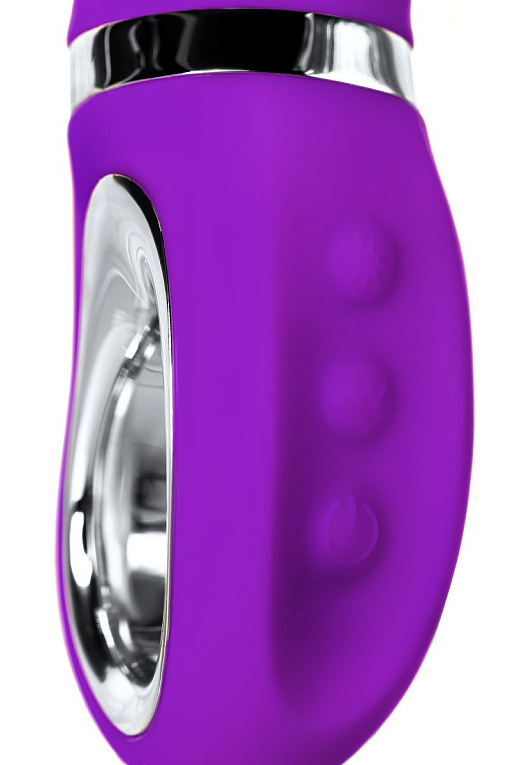 Фиолетовый вибратор PILO с wow-режимом - 20 см. - фото 8
