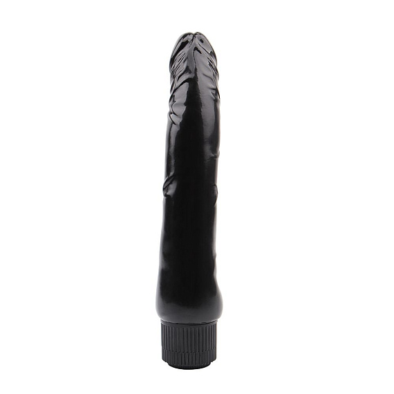 Черный вибратор-реалистик Vibe Cock - 22,5 см. Chisa