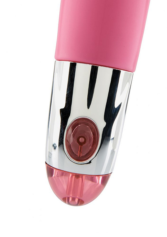 Розовый вибратор Lovely Vibes Elegant - 18,5 см. - силикон