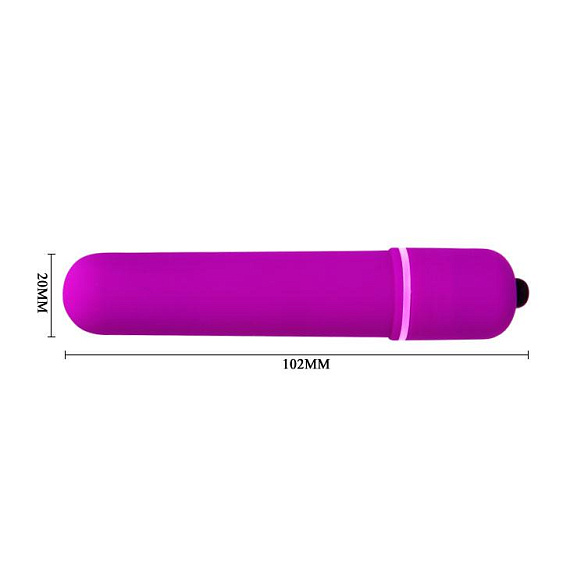 Фиолетовая вытянутая вибропуля - 10,2 см. от Intimcat