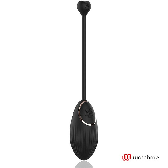 Черно-золотистое виброяйцо с пультом-часами Anne s Desire Vibro Egg Wireless Watchme от Intimcat