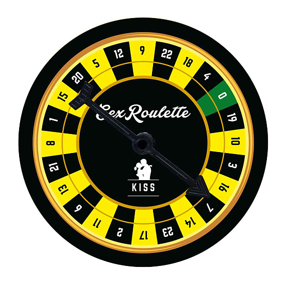 Настольная игра-рулетка Sex Roulette Kiss - бумага