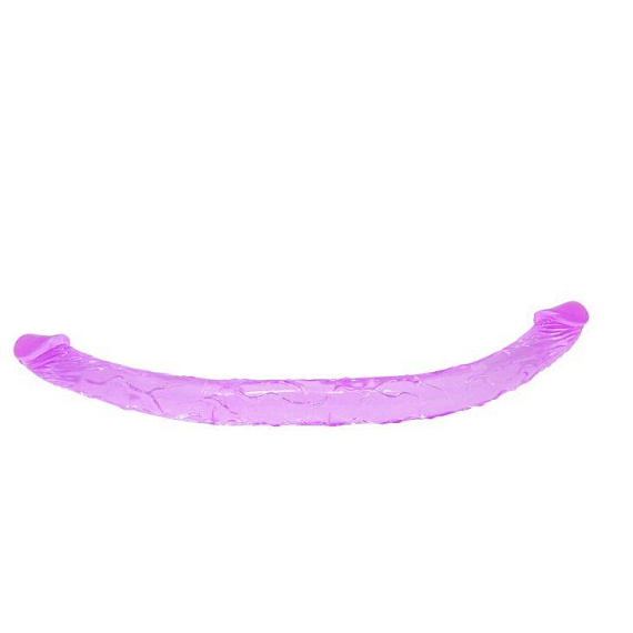 Двухголовый фиолетовый фаллоимитатор - 44,5 см. от Intimcat