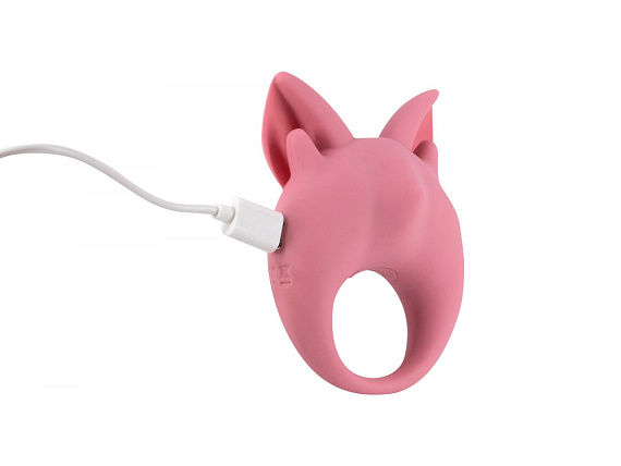 Розовое перезаряжаемое эрекционное кольцо Kitten Kiki Lola toys
