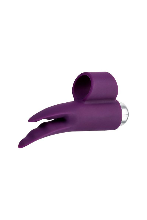 Фиолетовая вибронасадка на палец JOS Tessy - 9,5 см. - фото 6