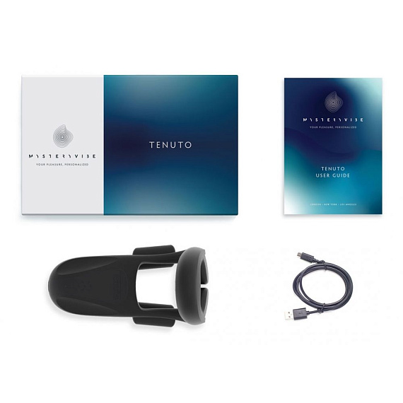 Черное технологичное эрекционное кольцо MysteryVibe Tenuto от Intimcat