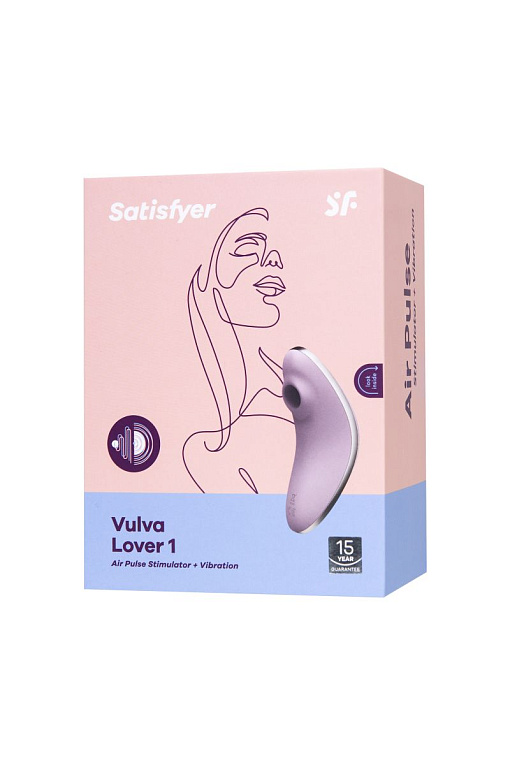 Сиреневый вакуум-волновой вибростимулятор клитора Satisfyer Vulva Lover 1 - фото 8